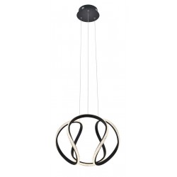 LED Κρεμαστό Φωτιστικό Μεταλλικό Μαύρο D45CM 40W BERLIN VIOKEF