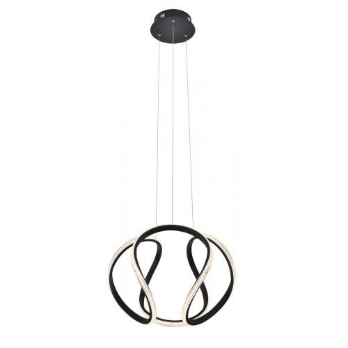 LED Κρεμαστό Φωτιστικό Μεταλλικό Μαύρο D45CM 40W BERLIN VIOKEF