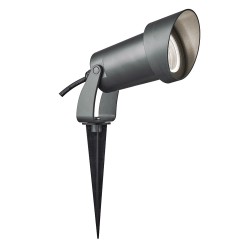 Προβολέας Πλαστικός Σε Ανθρακί 1xGU10 IP54 ELLIS VIOKEF