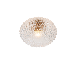 Πλαφονιέρα Με Διάφανο Γυαλί 1x E27 40W max ESTER - Viokef