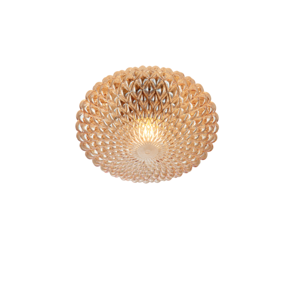 Πλαφονιέρα Με Μελί Γυαλί 1x E27 40W max ESTER - Viokef