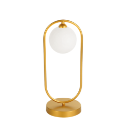 Πορτατίφ σε Χρυσό και Γυαλί Οπάλ Σατινάτο G9 Fancy VIOKEF 