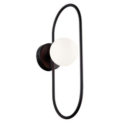 Απλίκα σε Μαύρο και Γυαλί Οπάλ Σατινάτο G9 Fancy VIOKEF 