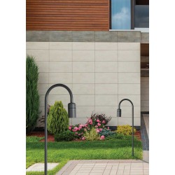 LED Στήλος Κήπου Αλουμινίου Σκούρο Γκρι 5.6W IP65 Flater - Viokef