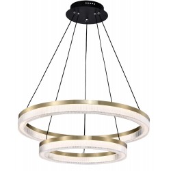 LED Κρεμαστό Φωτιστικό Χρυσό 43.6W HAPPINESS - VIOKEF