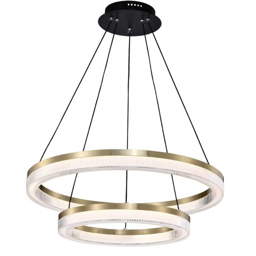 LED Κρεμαστό Φωτιστικό Χρυσό 43.6W HAPPINESS - VIOKEF