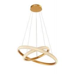 LED Κρεμαστό Φωτιστικό Χρυσό 39,6W KATIA - VIOKEF