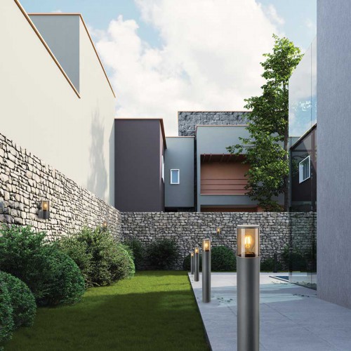 Στήλος Κήπου Γκρι IP54 1XE27 Londres Viokef