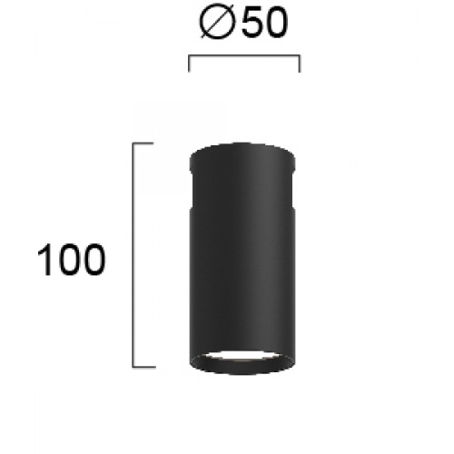 Σποτ Track-24VDC Μαύρο Μαγνητικό 5W Hoop - VIOKEF