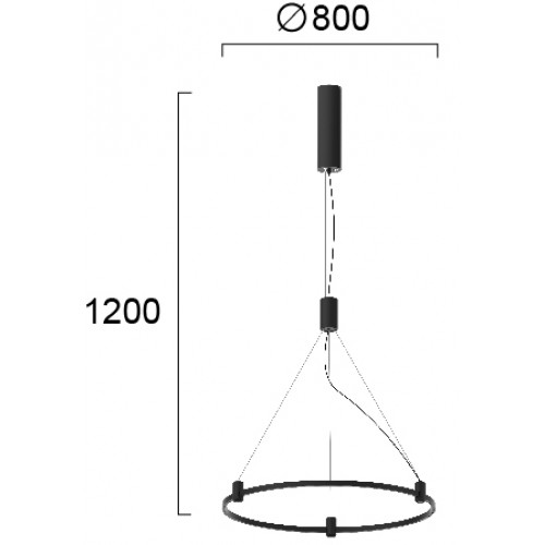 Ράγα Κρεμαστή Κυκλική Magnetic Hoop D800mm - VIOKEF