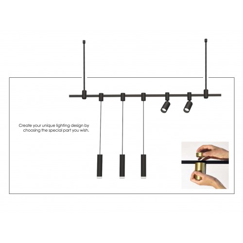 Ράγα Κρεμαστή Magnetic Hoop L1800mm - VIOKEF
