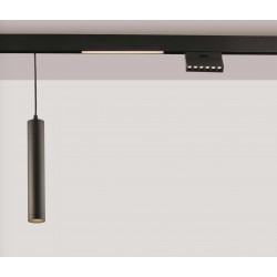 Γραμμικό Οροφής (Track) MAGNETIC LED 12W Μαύρο 48VDC CRI>80 - VIOKEF