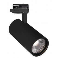 LED Φωτιστικό Αλουμινίου Για Track 4 Αγωγών / 3 Κυκλωμάτων ΜΑΥΡΟ, 10W 750Lm 3000K, Nestor Track VIOKEF