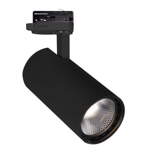 LED Φωτιστικό Αλουμινίου Για Track 4 Αγωγών / 3 Κυκλωμάτων ΜΑΥΡΟ, 10W 750Lm 3000K, Nestor Track VIOKEF