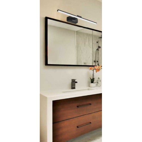 Φωτιστικό LED Μπάνιου Μαύρο 12W IP20 NORRIS - VIOKEF