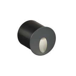 Χωνευτό Σποτ Τοίχου Στρογγυλό Round Serifos 3W IP54 - VIOKEF