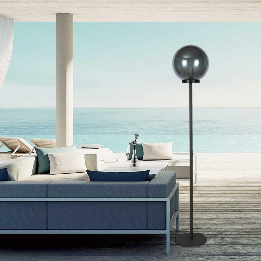 Φωτιστικό Δαπέδου Εξωτερικού Χώρου Φυμέ IP65 1xE27 Smoke Viokef