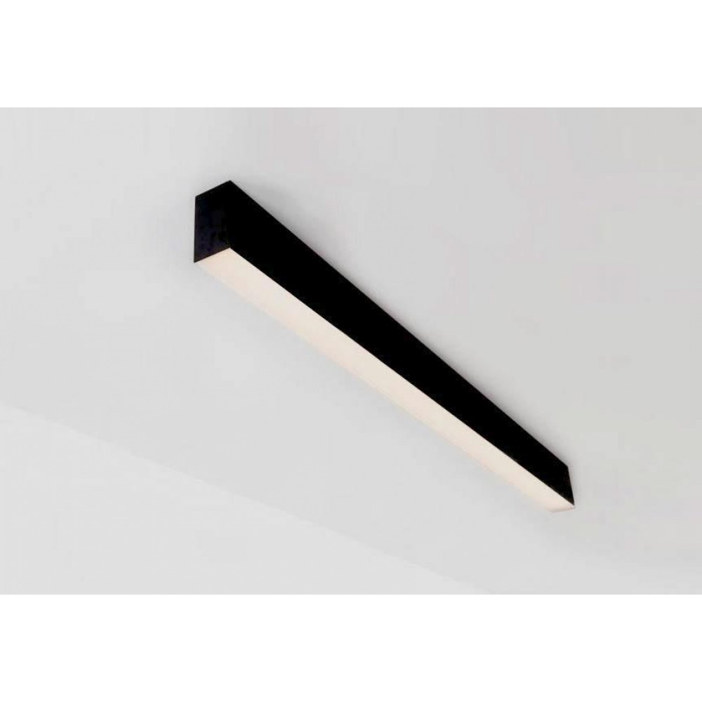 LED Γραμμικό Φωτιστικό Οροφής Σε Μαύρο Χρώμα 30W 890x55mm STATION VIOKEF