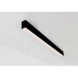 LED Γραμμικό Φωτιστικό Οροφής Σε Μαύρο Χρώμα 30W 890x55mm STATION VIOKEF