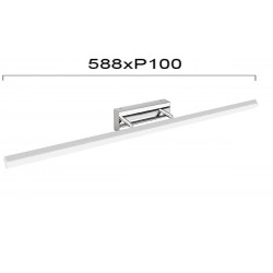 Απλίκα Ρυθμιζόμενη LED Μπάνιου Χρώμιο 18.4W IP44 SUNNY - VIOKEF