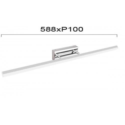 Απλίκα Ρυθμιζόμενη LED Μπάνιου Χρώμιο 18.4W IP44 SUNNY - VIOKEF