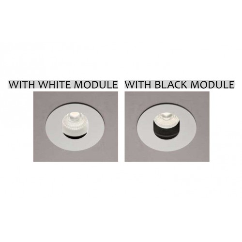 Λευκή Pin Hole Βάση -Απαιτείται LED Module - TOP-SPOT Viokef