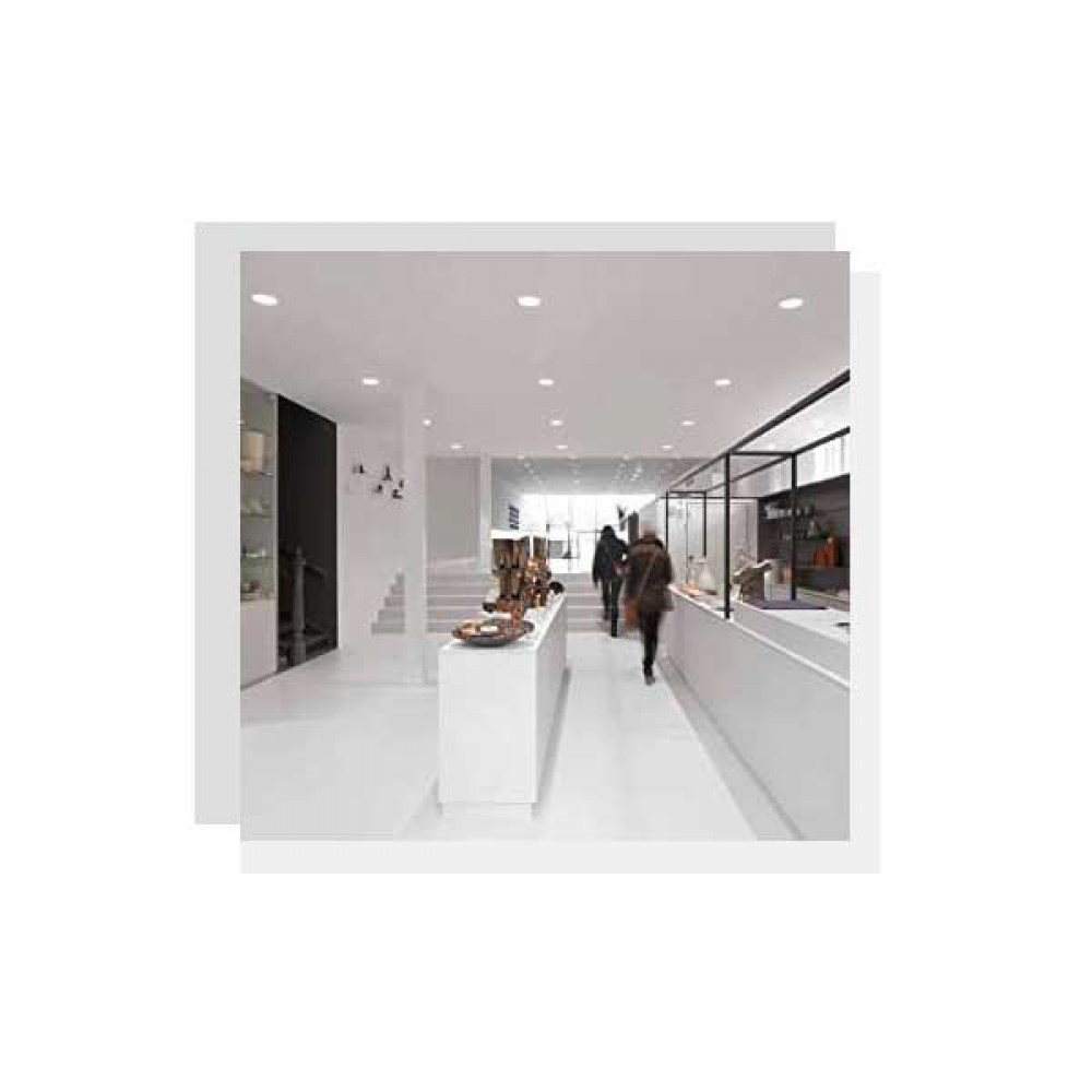 Λευκή Oval Βάση -Απαιτείται LED Module - TOP-SPOT Viokef