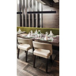 LED Κρεμαστό Γραμμικό Φωτιστικό Σε Μαύρο Χρώμα 30W 1130mm Με Διακόπτη Επιλογής Απόχρωσης Λευκού - TOPLINE VIOKEF