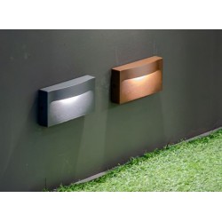 Απλίκα Καφέ L:137xH:75 LED 9W IP65 Vita - Viokef