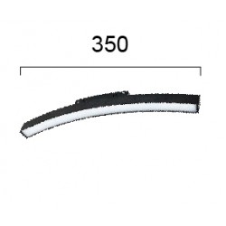 Γραμμικό Φωτιστικό για Κυρτή Μαγνητική Ράγα Magnetic Μαύρο L350mm 12W 48VDC CRI>94 - VIOKEF