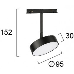 Σποτ Μαγνητικής Ράγας Magnetic 13W 48Vdc - VIOKEF