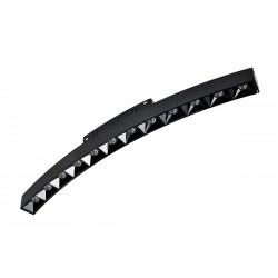 Γραμμικό Φωτιστικό για Κυρτή Μαγνητική Ράγα Magnetic Μαύρο L350mm 13W 48VDC CRI>94 - VIOKEF