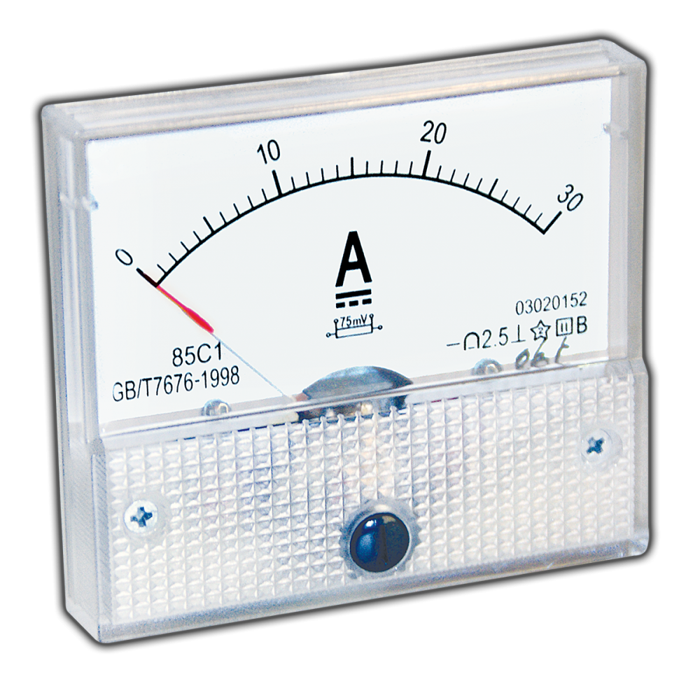 A2-V2 30A DC ΑΝΑΛΟΓΙΚΟ ΑΜΠΕΡΟΜΕΤΡΟ 0-30A DC ΤΥΠΟΥ ΒΙΔΑΣ