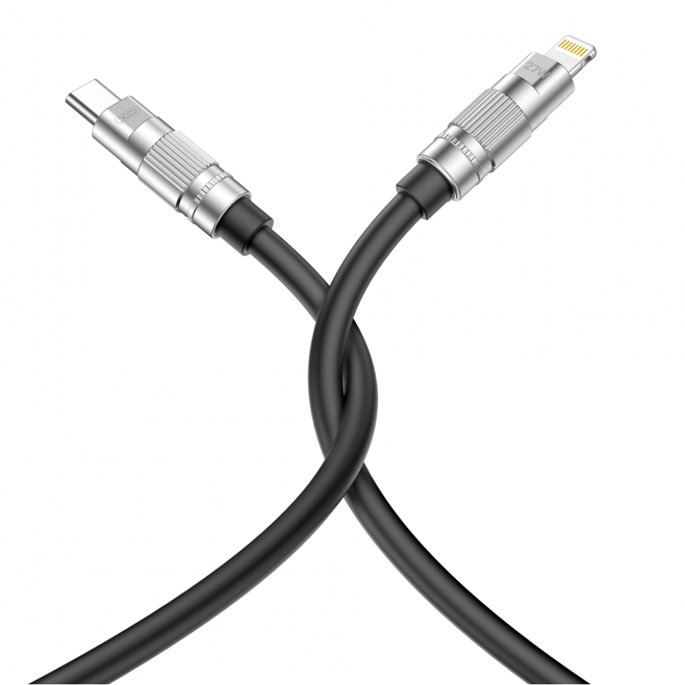 TYPE C USB SILICONE CABLE PD27W καλώδιο φόρτισης και μεταφοράς δεδομένων Type C σε Lightning  1,2m - Amarad