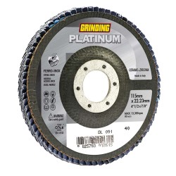 GRINDING ΔΙΣΚΟΣ ΦΤΕΡΟΥ PLATINUM ΚΕΡΑΜΙΚΟΣ - 60-GRIT, 125.0MM-ΔΙΑΜΕΤΡΟΣ