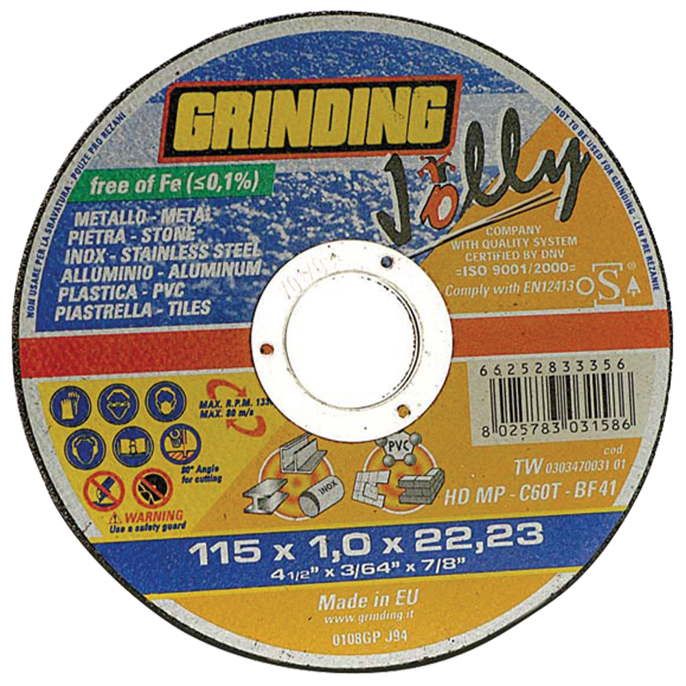GRINDING  ΔΙΣΚΟΣ ΚΟΠΗΣ MULTI JOLLΥ - 230ΜΜ Χ 2.0ΜΜ Χ 22ΜΜ (25 ΤΕΜΑΧΙΑ)
