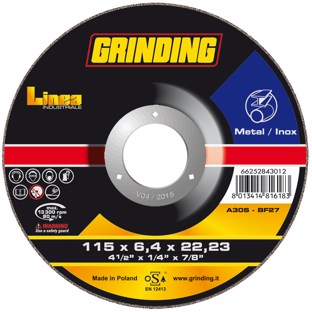 GRINDING ΔΙΣΚΟΣ ΛΕΙΑΝΣΗΣ ΣΙΔΗΡΟΥ-ΙΝΟΧ LINEA - 115ΜΜ Χ 6,4ΜΜ Χ 22ΜΜ (25 ΤΕΜΑΧΙΑ)