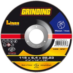 GRINDING ΔΙΣΚΟΣ ΛΕΙΑΝΣΗΣ ΣΙΔΗΡΟΥ-ΙΝΟΧ LINEA - 115ΜΜ Χ 6,4ΜΜ Χ 22ΜΜ (25 ΤΕΜΑΧΙΑ)