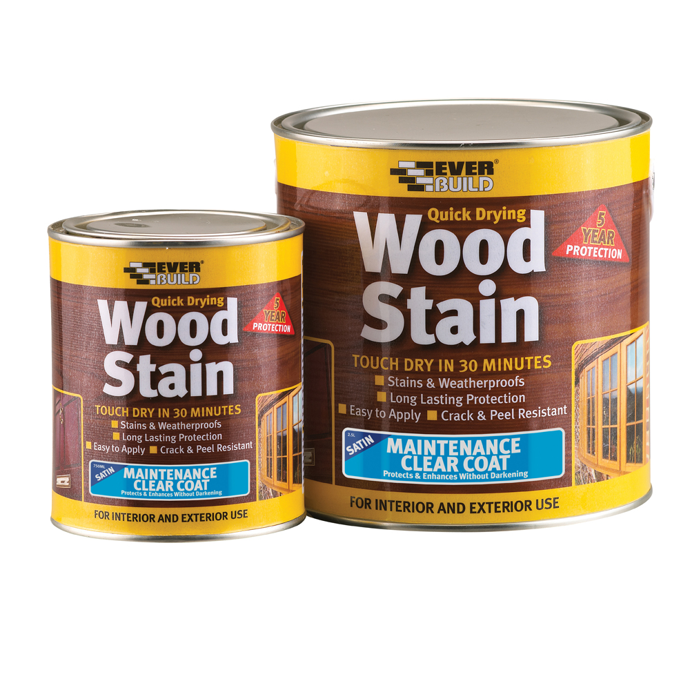 EVERBUILD WOOD STAIN ΠΡΟΣΤΑΤΕΥΤΙΚΗ ΒΑΦΗ ΞΥΛΟΥ - ΤΙΚ-ΧΡΩΜΑ, 750ML-ΣΥΣΚΕΥΑΣΙΑ