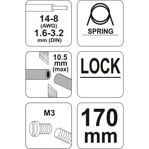 ΚΟΦΤΗΣ - ΑΠΟΓΥΜΝΩΤΗΣ ΚΑΛΩΔΙΩΝ 170ΜΜ YT-19691