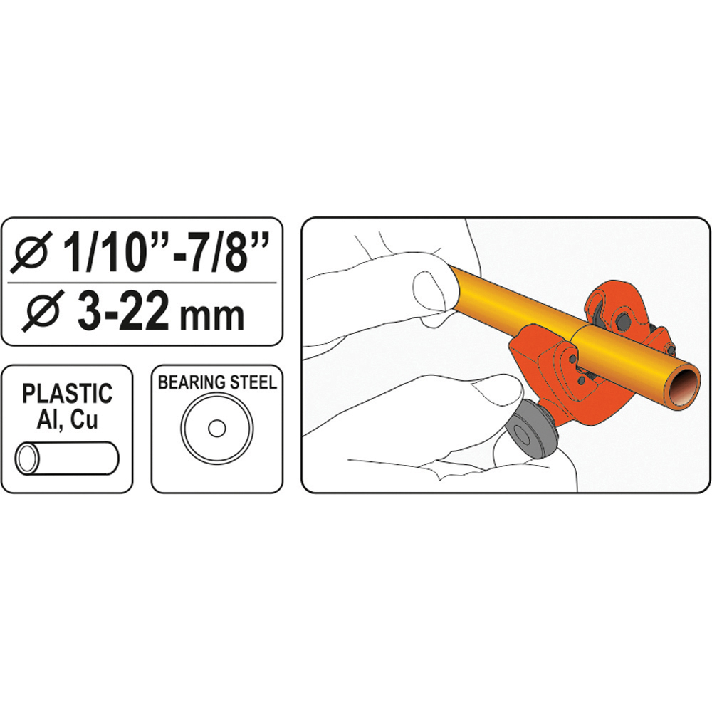 ΣΩΛΗΝΟΚΟΦΤΗΣ 3-22MM YT-22318