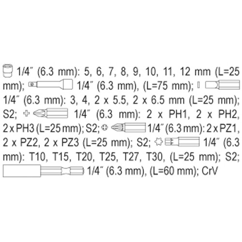 ΜYTΕΣ ΣΕΤ ΚΑΡΥΔ ΚΑΣΤ S2 34 ΤΕΜ YT-04623