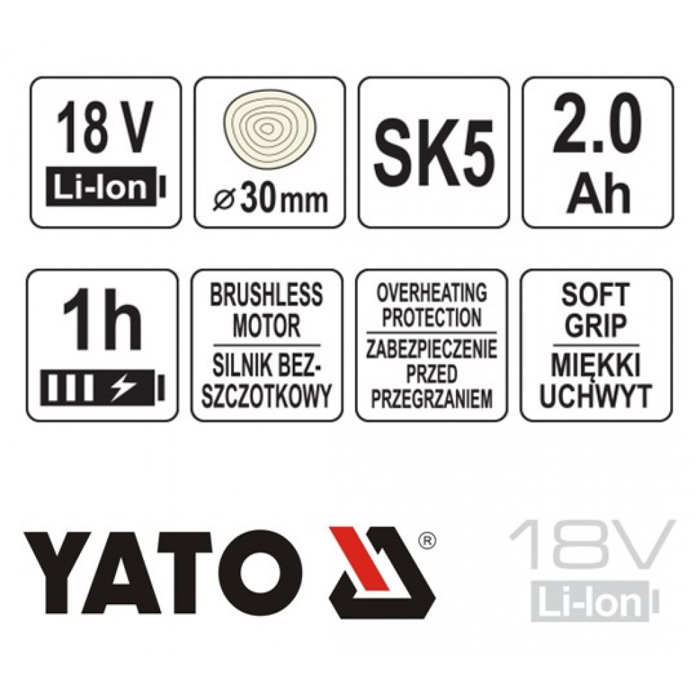 ΨΑΛΙΔΙ ΚΛΑΔΕΜΑΤΟΣ 18V 1X2Ah YT-828377