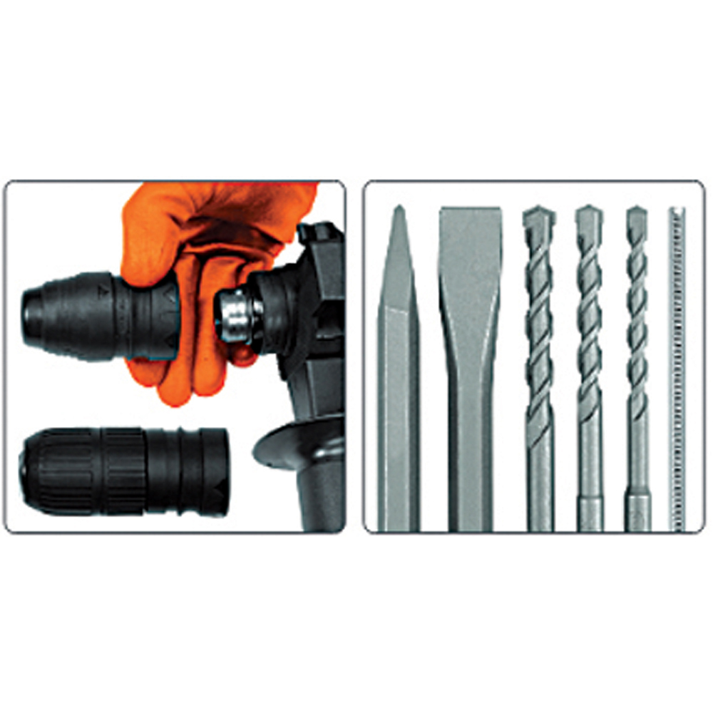 ΠΙΣΤΟΛΕΤΟ SDS PLUS 620W 2,4J SET STHOR 79054