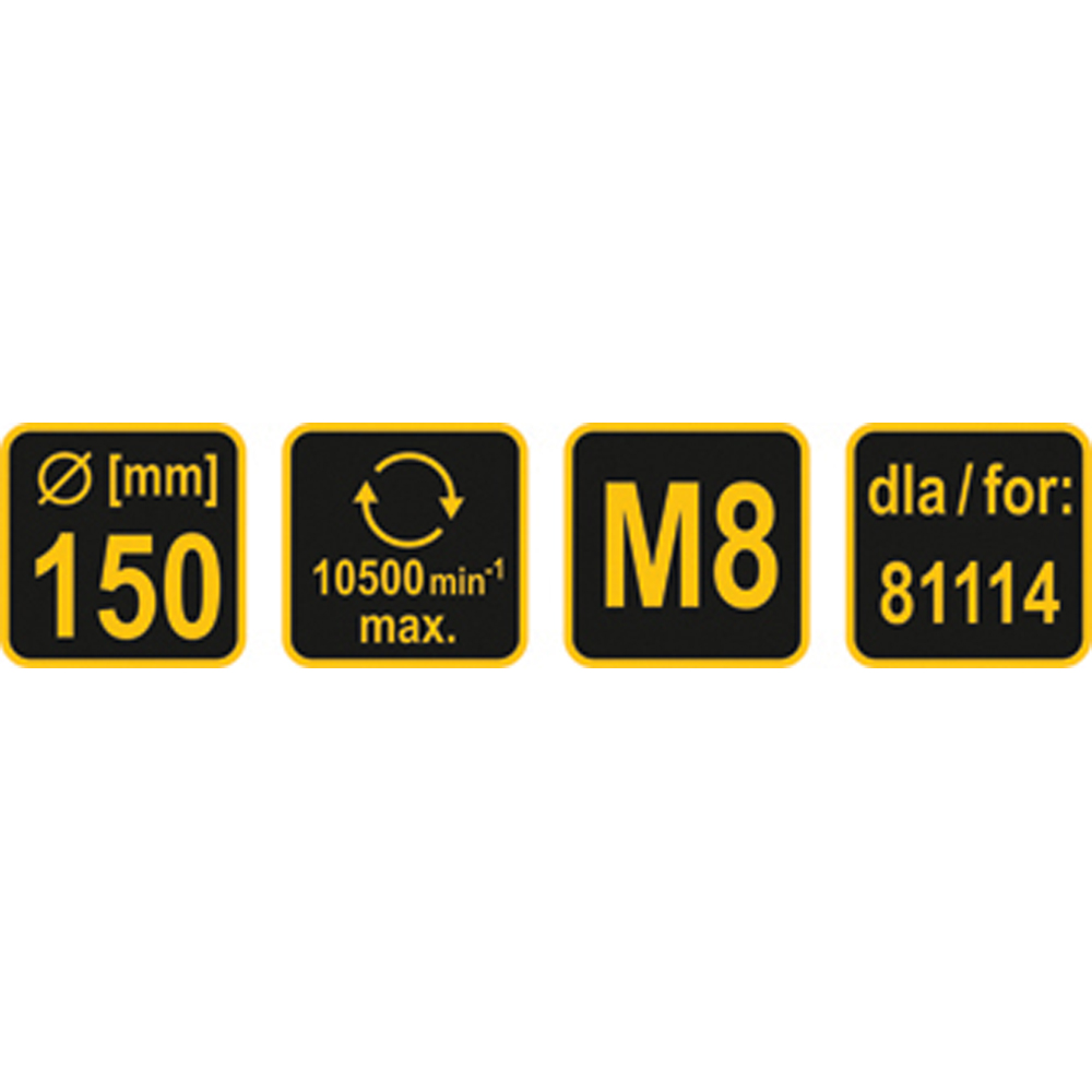 ΔΙΣΚΟΣ ΤΡΙΒΕΙΟΥ 150mm VOREL 81115