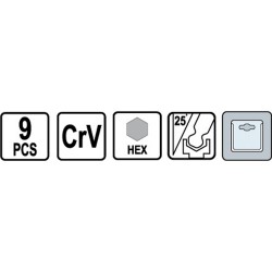 ΚΛΕΙΔΙΑ ΑΛΛΕΝ ΣΕΤ ΜΠΙΛΙΑΣ 9ΤΜΧ VOREL 2-100 CRV 56477