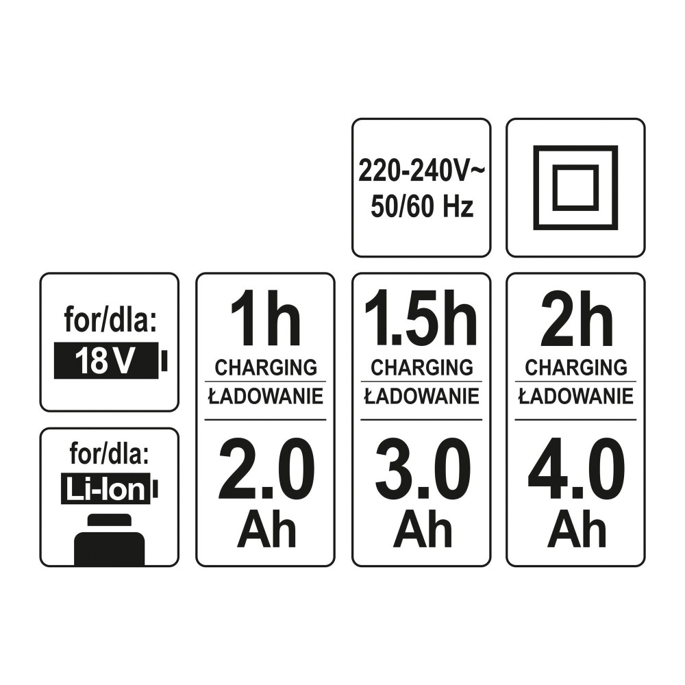 ΦΟΡΤΙΣΤΗΣ 18V 60min YT-82848