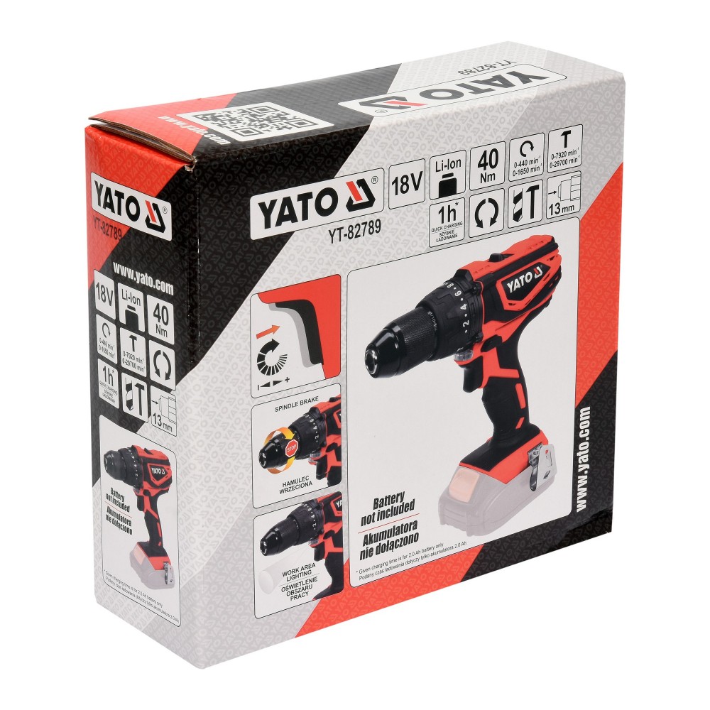 ΔΡΑΠΑΝΟΚΑΤΣΑΒΙΔΟ ΜΠΑΤΑΡΙΑΣ ΣΩΜΑ 18V 2Ah YT-82789