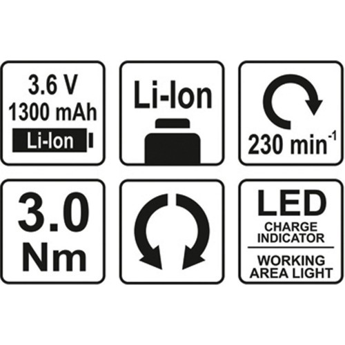 ΚΑΤΣΑΒΙΔΙ ΦΟΡΤΙΖOMENO 3,6V 1,3Αh YT-82760