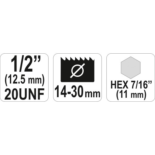 ΦΟΡΕΑΣ ΠΟΤΗΡΟΤΡΥΠΑΝΟΥ HEX 14-30mm YT-3370